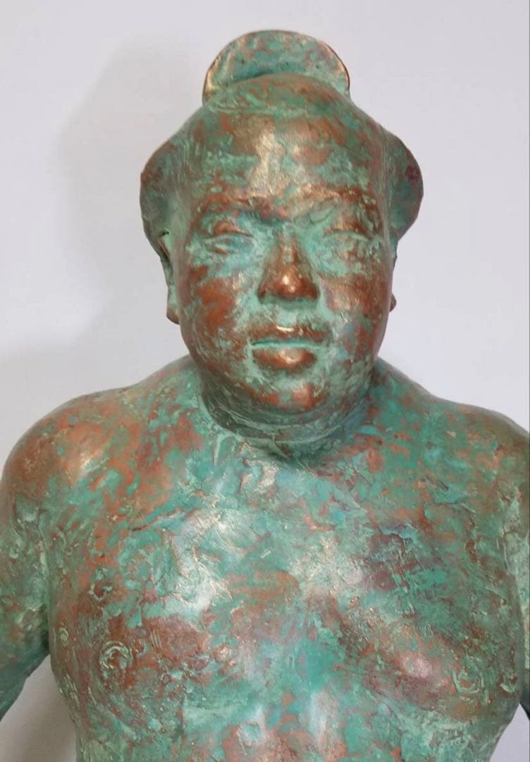 千代の富士 銅像 ブロンズ彫刻 一点物 相撲 横綱 九重部屋 親方 力士 希少