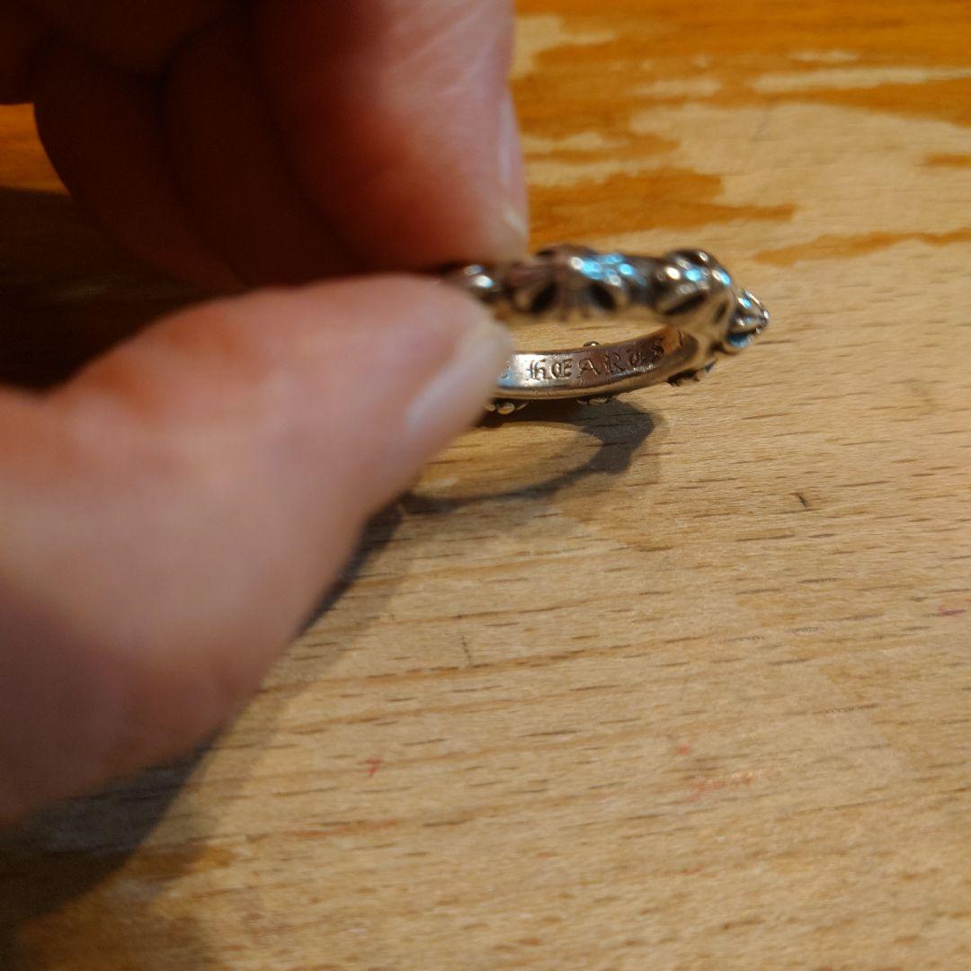 クロムハーツ silver925 クロスバンドリング 10号