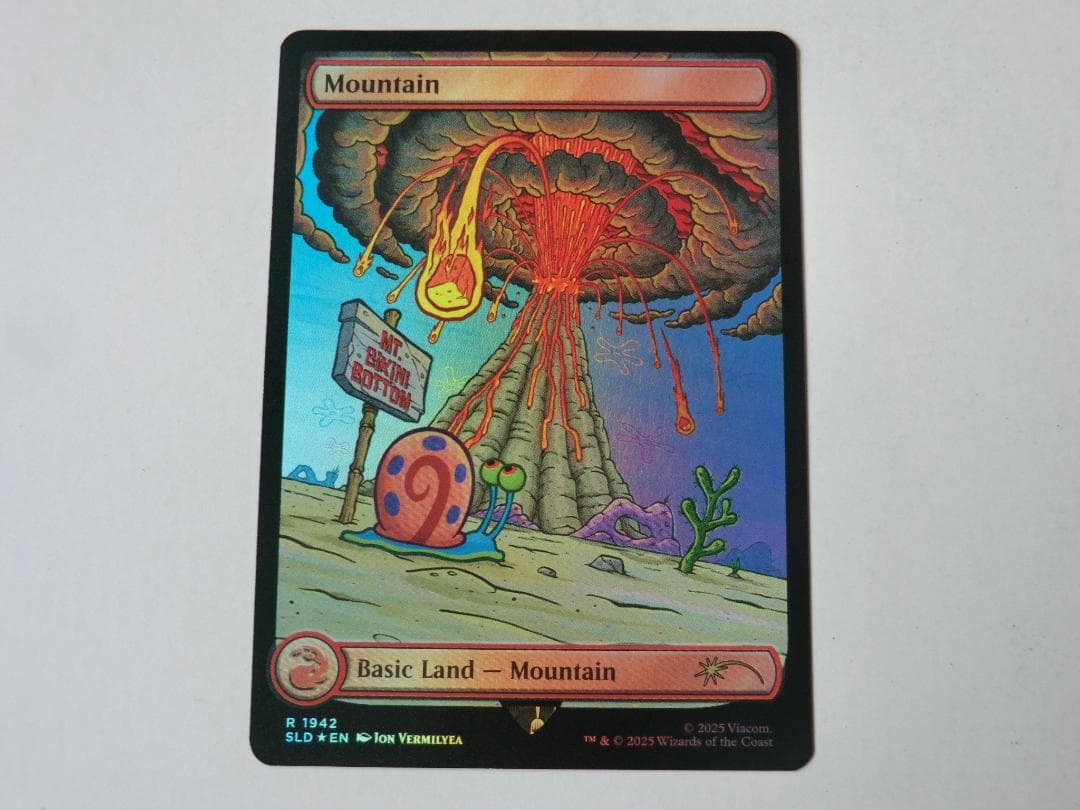 MTG 山（フルアート）SpongeBob 英数量変更可 15枚セット