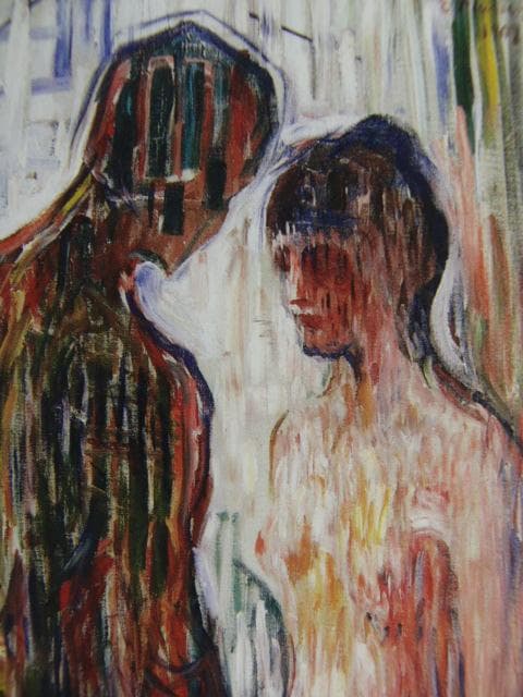 ムンク、『アモールとプシュケ』、希少な画集より、新品高級額