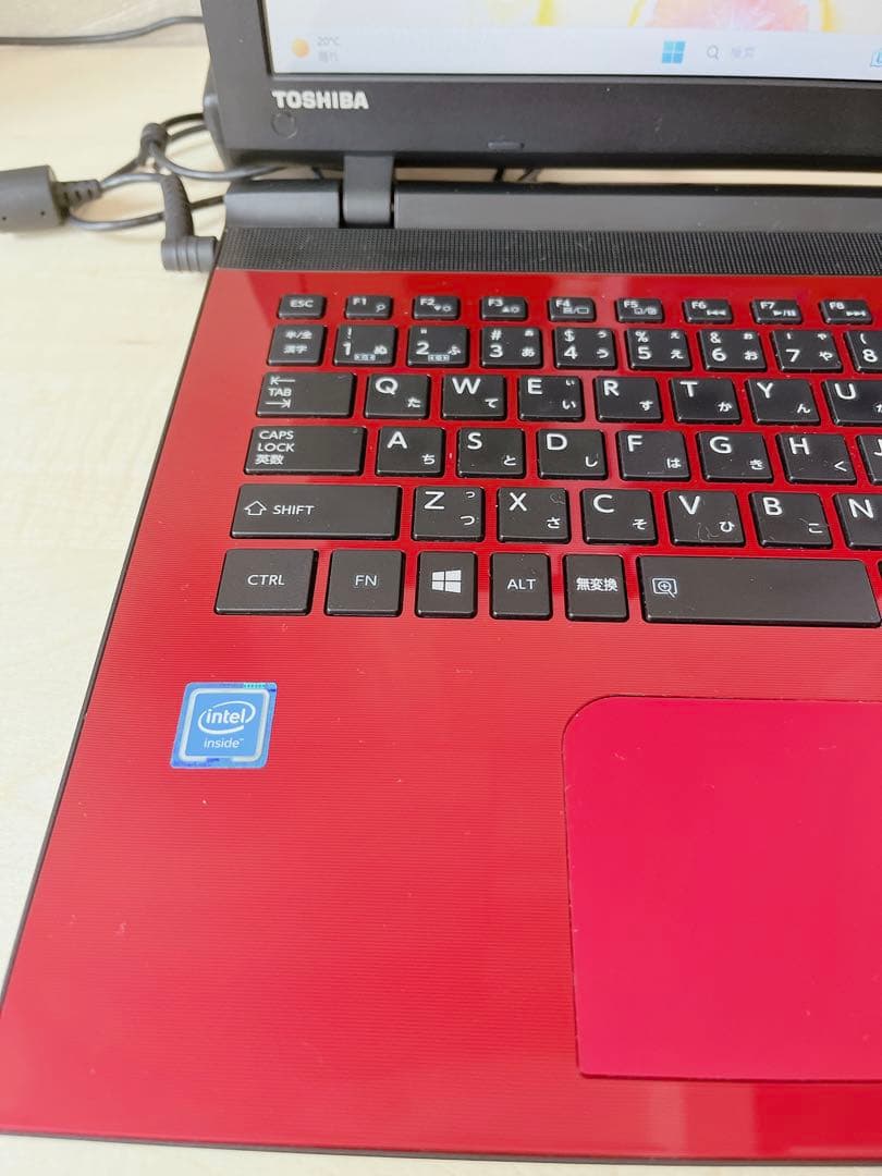 カメラ付ノートパソコン！dynabook人気のレッド！windows11❣️SSD