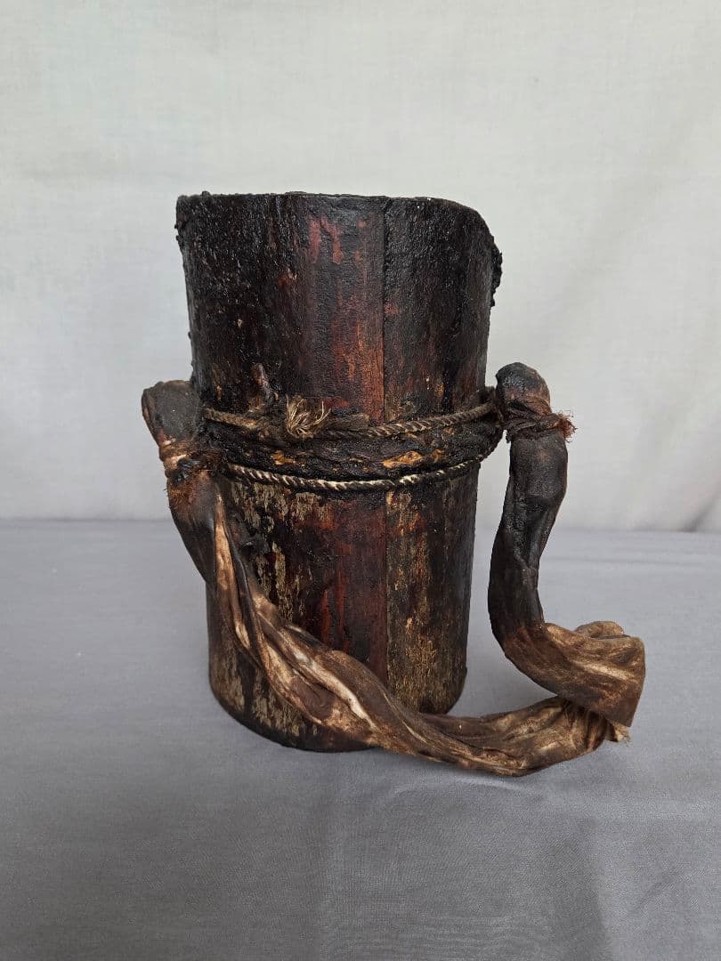 漆桶　漆桶花入れ　花入れ