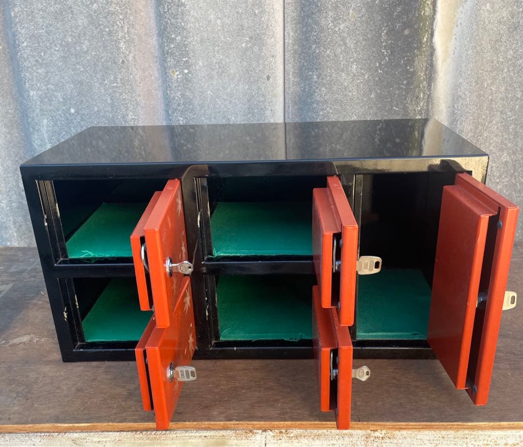 ビンテージ/スチール製/貴重品ロッカー/スチールロッカー/金庫/鍵付き