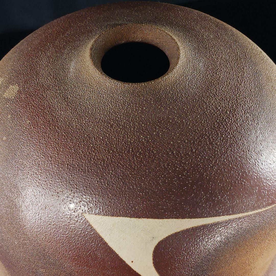 Y2295-5 備前焼 大壷 花瓶 花生 陶印有 高さ41㎝