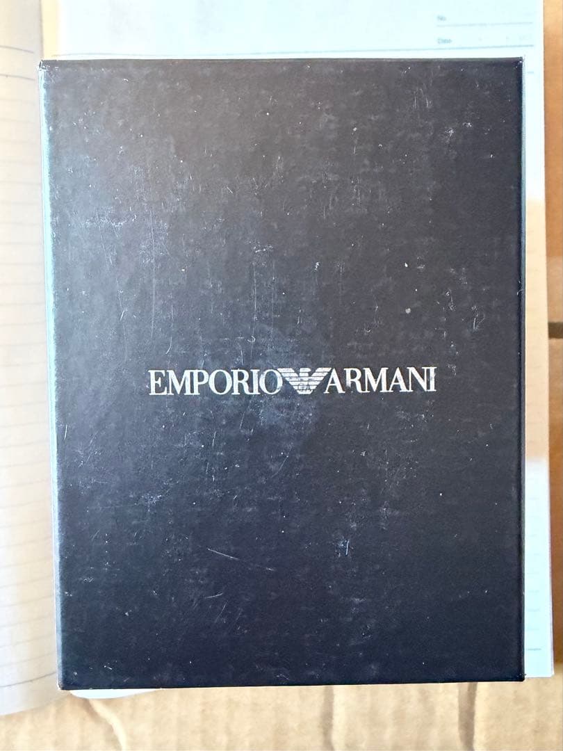 EMPORIO ARMANI スケルトンアナログ腕時計