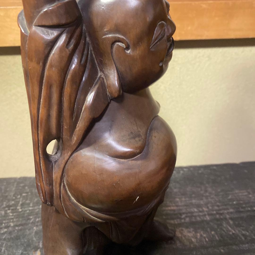 中国古玩　木彫布袋