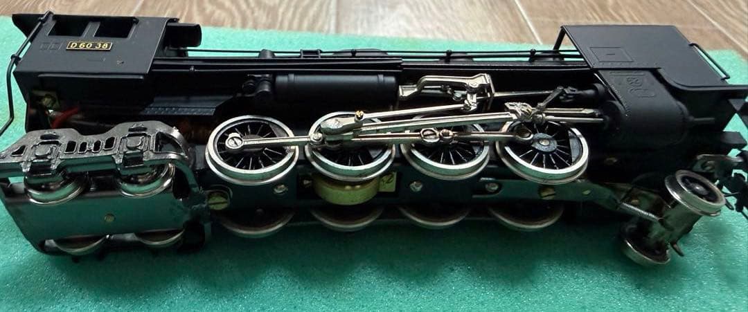 MSK HOゲージ D60 38 蒸気機関車 金属製 テンダー付 真鍮モデル