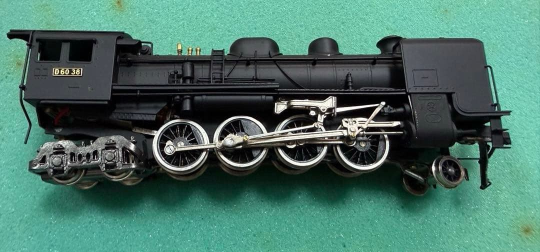 MSK HOゲージ D60 38 蒸気機関車 金属製 テンダー付 真鍮モデル