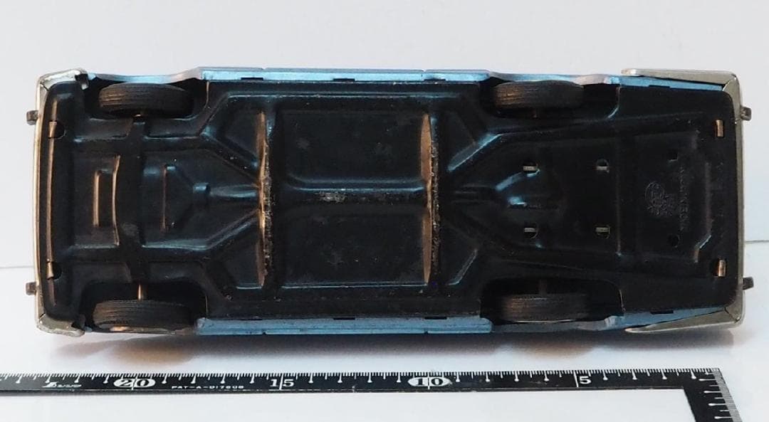 旭玩具【プリンス スカイライン スポーツ 青】当時物ブリキ製ミニカー TIN箱無