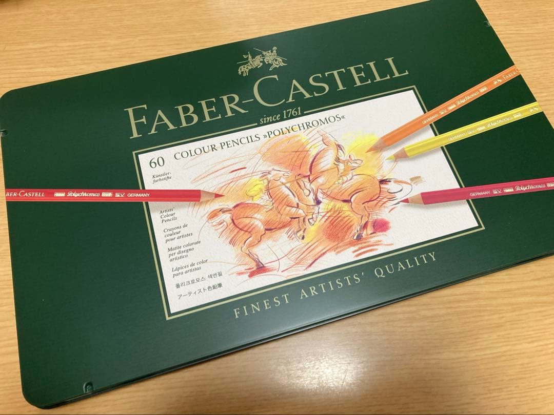 Faber-Castell 60色油性色鉛筆セット ほぼ未使用品 Amazon.co.jp