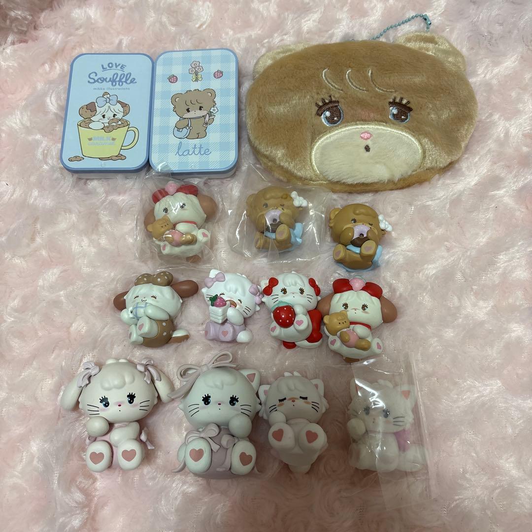 mikko マスコットフィギュア ガチャガチャ ムース ラテ スフレ