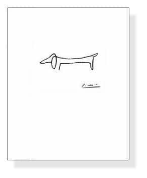 額装済/犬（パブロ ピカソ）