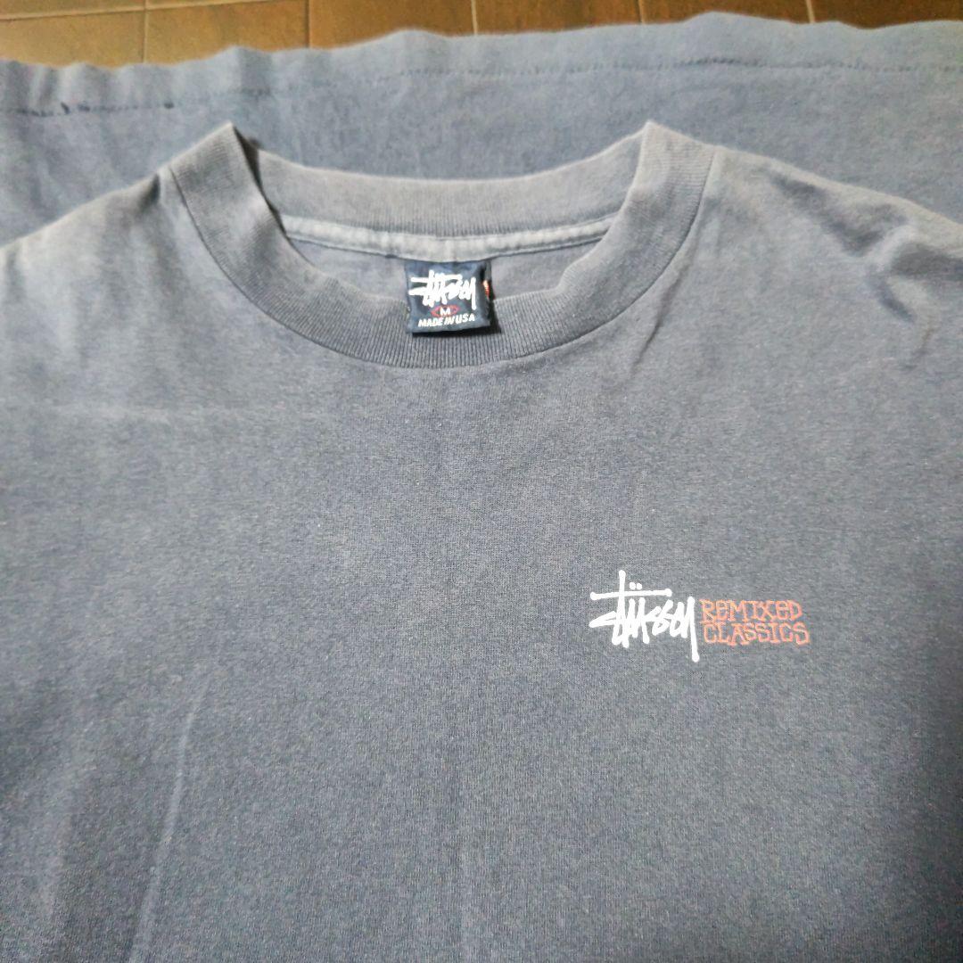 90年代 OLD STUSSYオールド ステューシー 紺タグ ハーレー Tシャツ