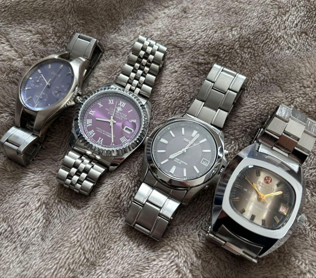 SEIKO ソーラー 腕時計 電波時計 メンズ ジャンク まとめ売り セイコー