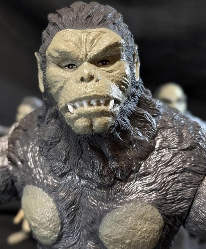 獣人雪男（エクスプラス）ソフビ 親子２体セット＋ＮＧ版頭胴体部アタッチメント