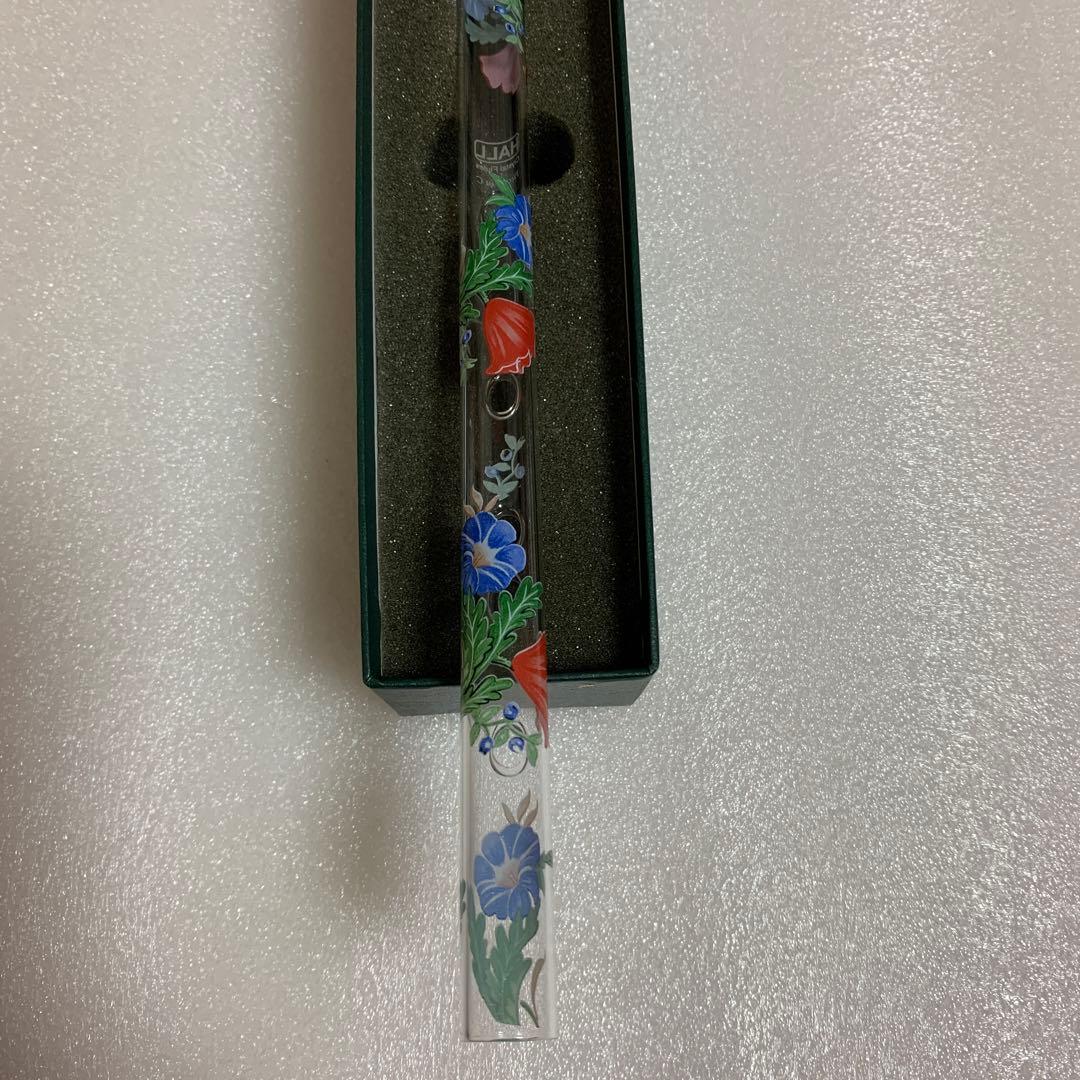 HALL クリスタルフルートC菅　Poppy 花柄デザイン