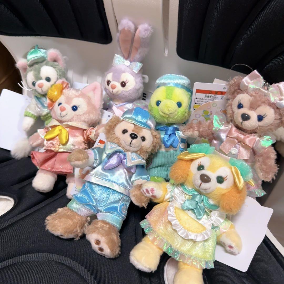 ダッフィー&フレンズ カラフルハピネス ぬいぐるみバッジ セット