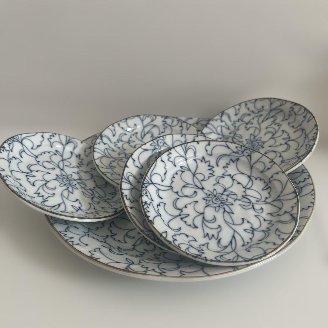 たち吉 京唐草 大皿1枚 小皿5枚 - メルカリ