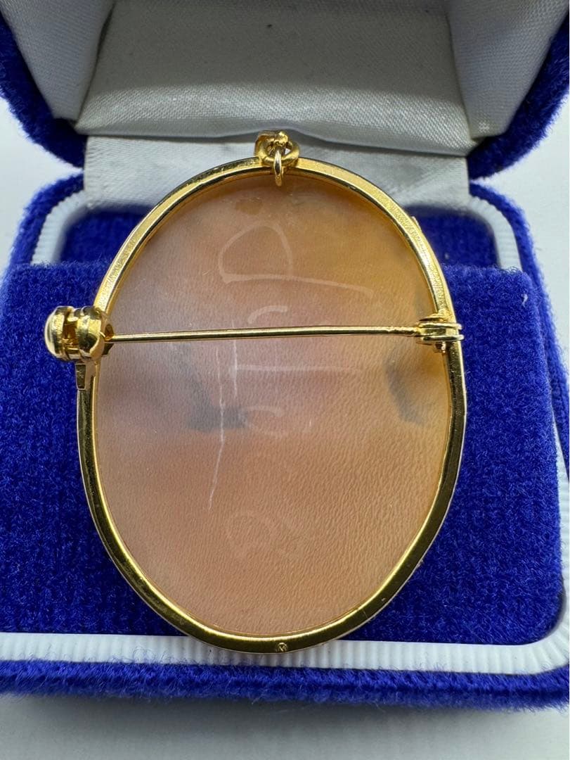 k18 diluca カメオブローチ ネックレストップ cameo 希少