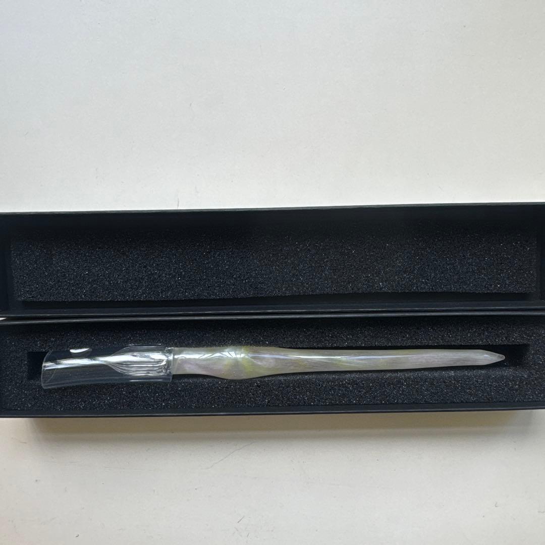 aun ガラスペン 【新品未使用】 光彩色流し 春風（M） aun ガラスペン