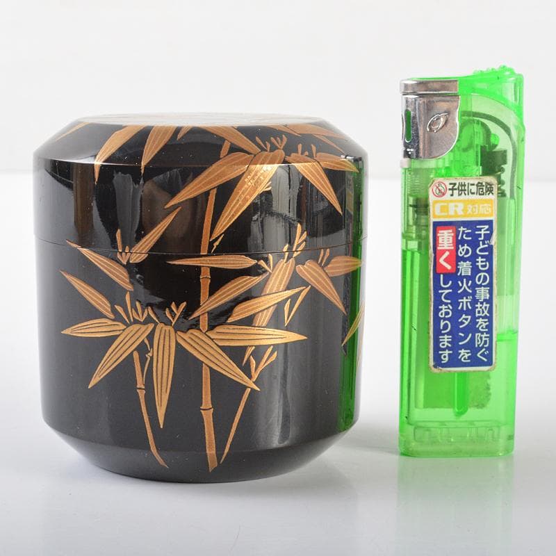 あき。様専用 茶道具 輪島塗 奥野美峰作 笹蒔絵 雪吹 棗 共箱 V R6529