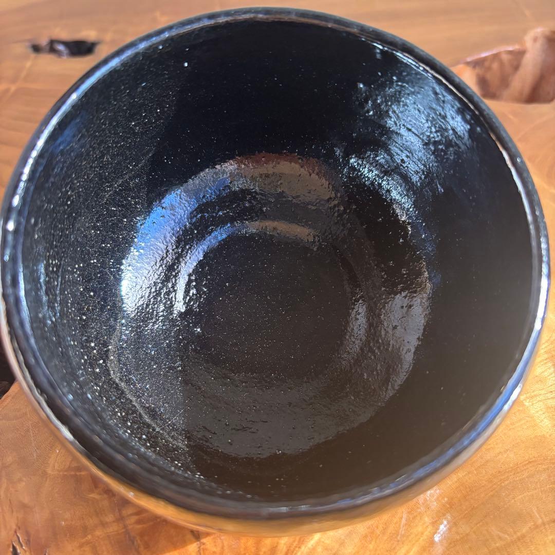 松楽造 黒楽暦茶碗「長月」前大徳 福本積應 抹茶碗