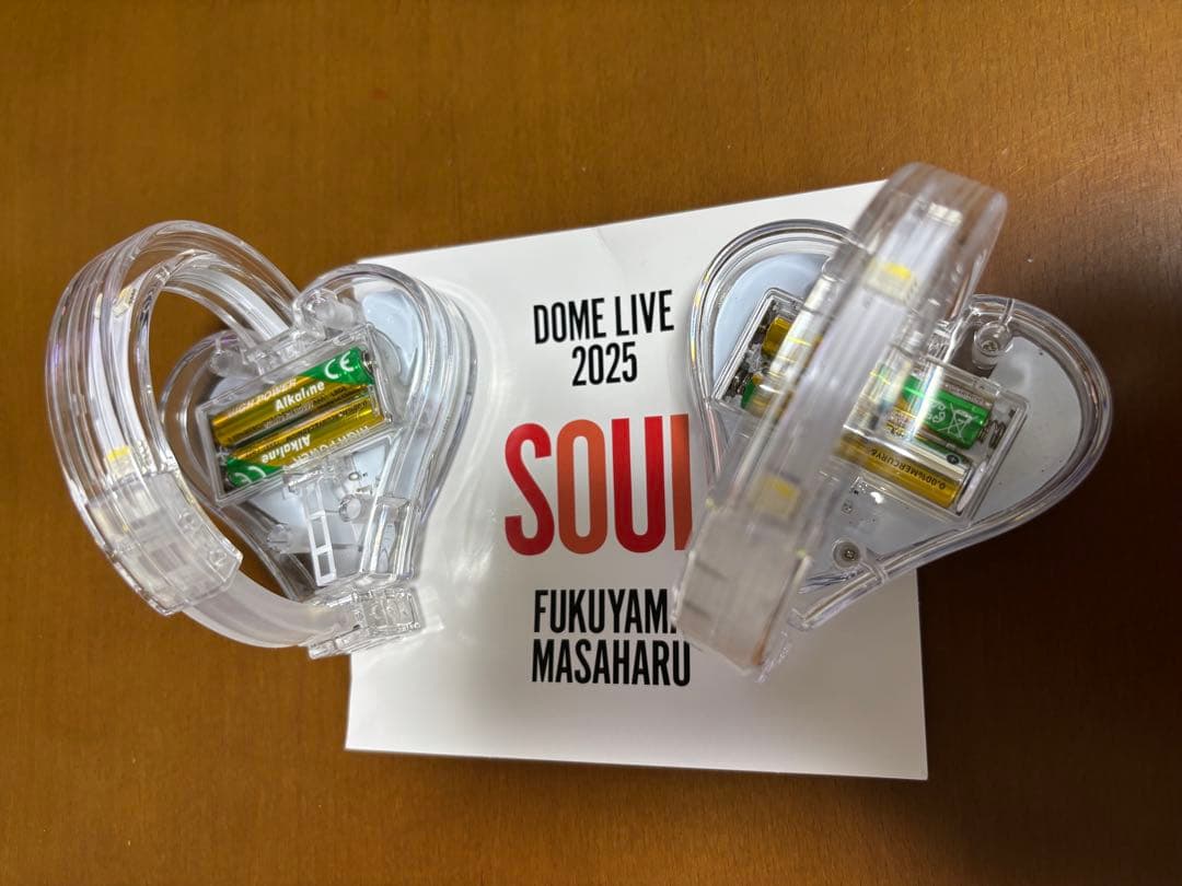 福山雅治 ドームライブ2025 ライトバングル ペンライト ハート型 2個