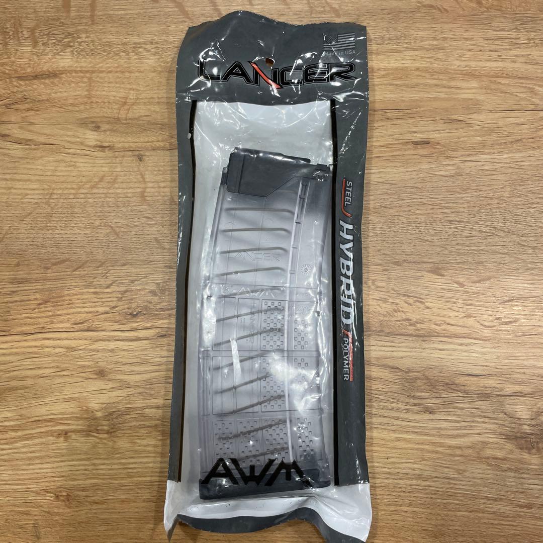 LANCER ランサー マガジン 実物　透明 L5AWM 30 clear 実物 LANCER ランサー マガジン 透明 L5AWM 30 clear