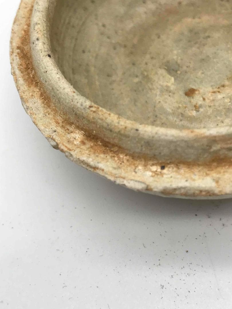 北宋時代 青白磁貼花牡丹文合子 香盒 香合 茶道具 香道具 F 56