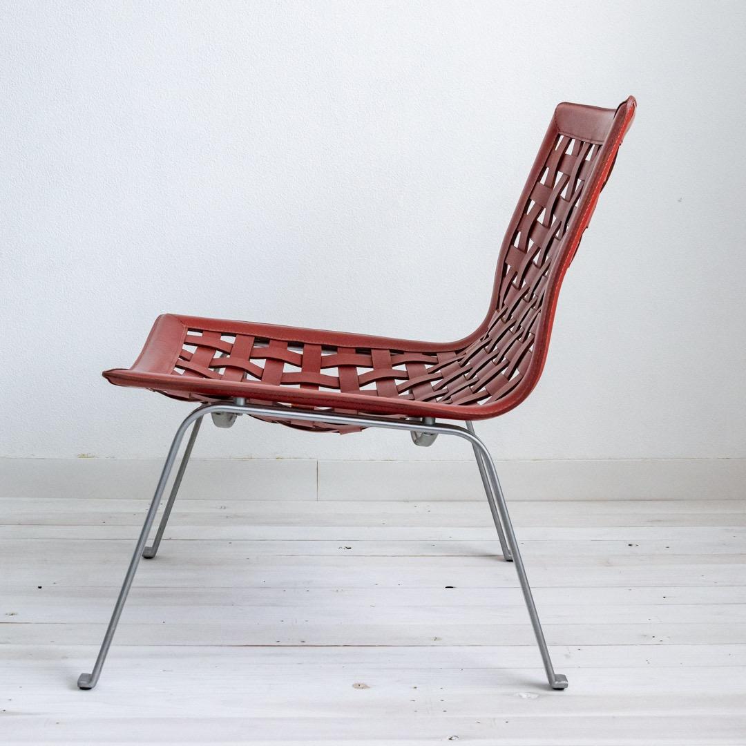 FASEM（ファセム）本革ネットチェアー　レッド