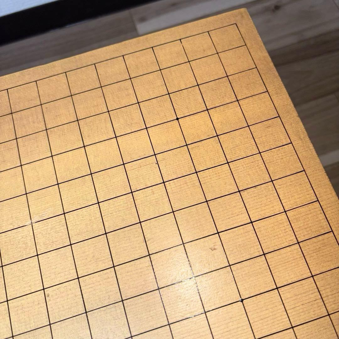 高級 囲碁盤 ケース付き 脚付き へそ有り 碁石セット