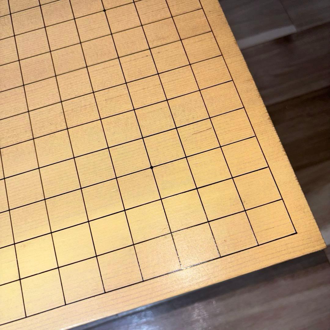 高級 囲碁盤 ケース付き 脚付き へそ有り 碁石セット