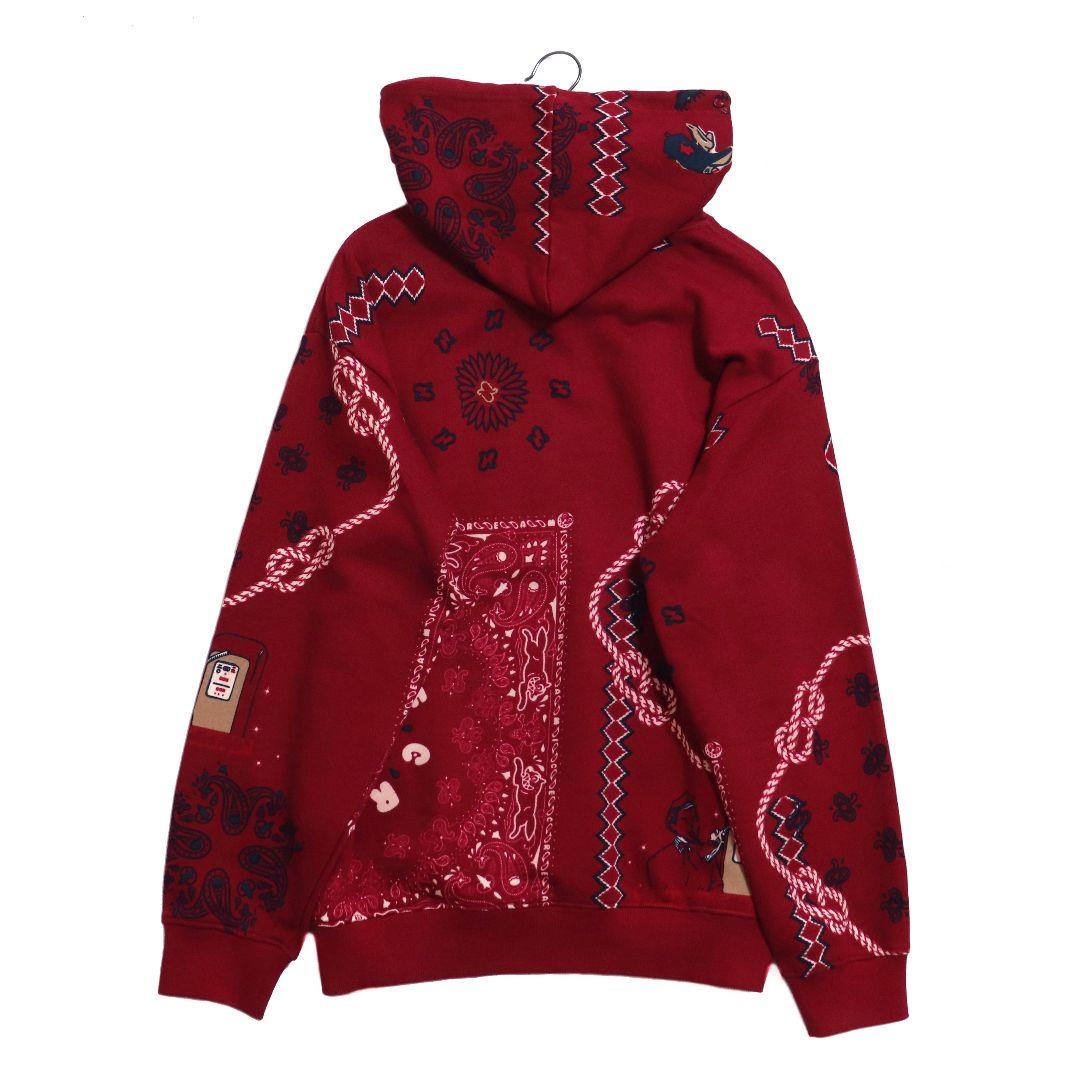 ICECREAM アイスクリーム 総柄 ペイズリー柄 プルオーバーパーカー L