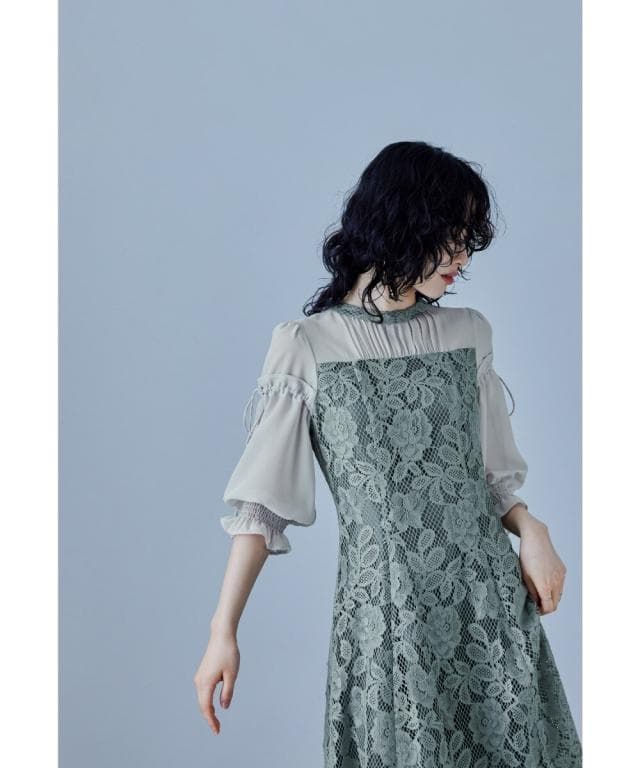 美品 niana ニアナ パーティードレス L 大きい ゆったりオケージョン