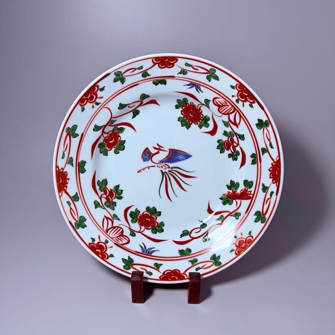 源右衛門窯 赤呉須花鳥文 尺皿 直径30.7㎝ 定価52, 高級ライン