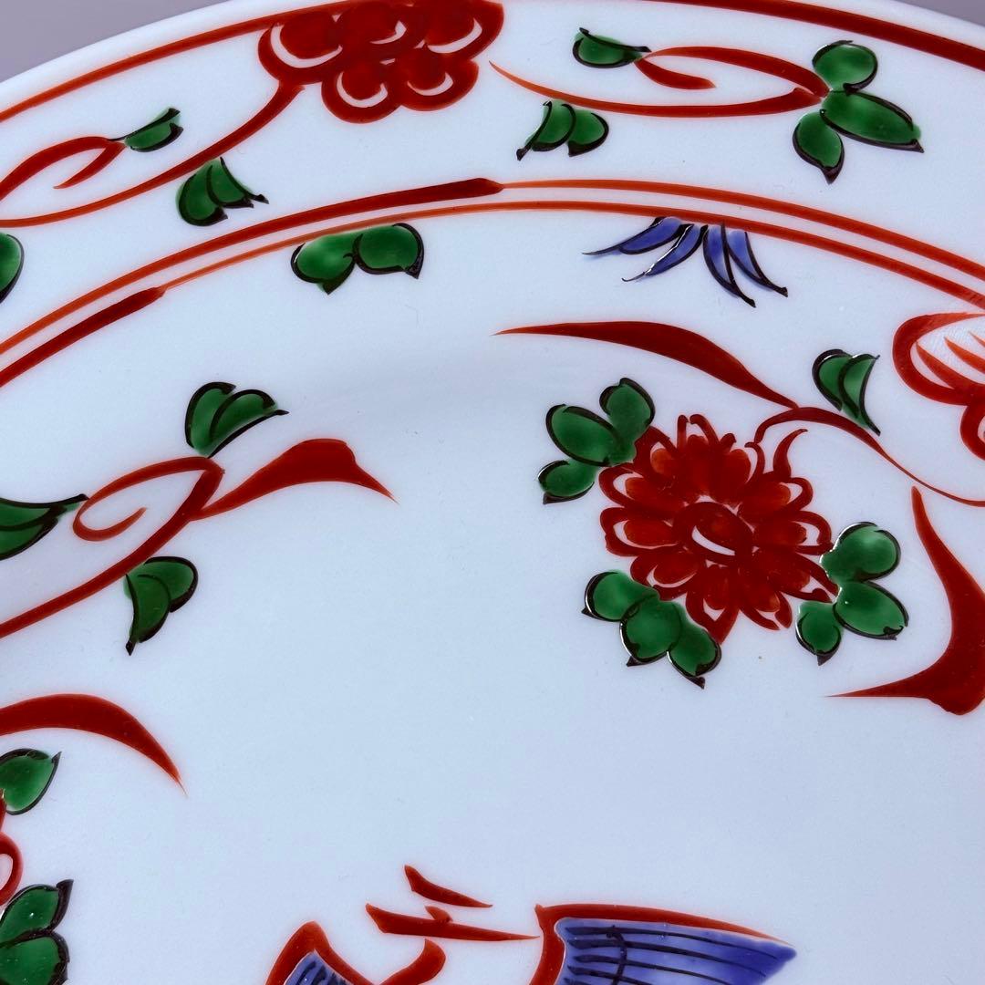 源右衛門窯赤呉須花鳥文尺皿直径30.7㎝定価52,800円高級ライン