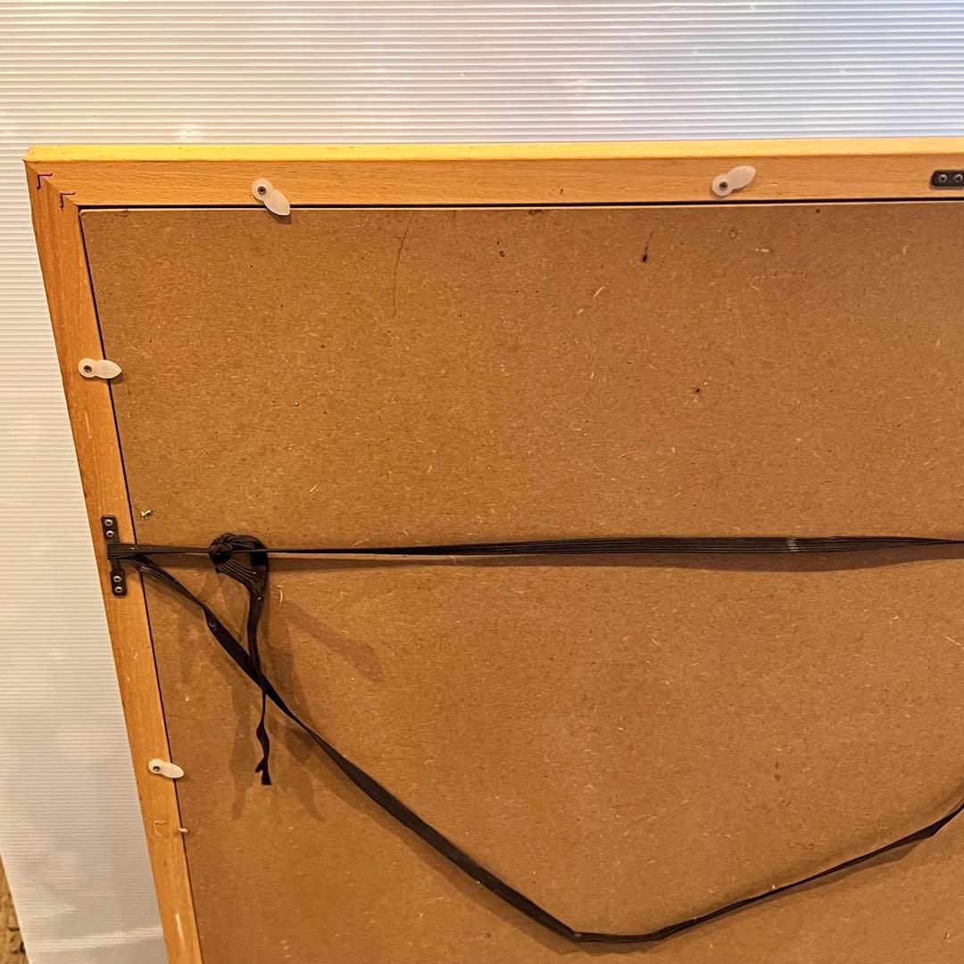 水墨画　三輪晁勢　木版画　『五重塔』　額縁入り　インテリア　壁掛け