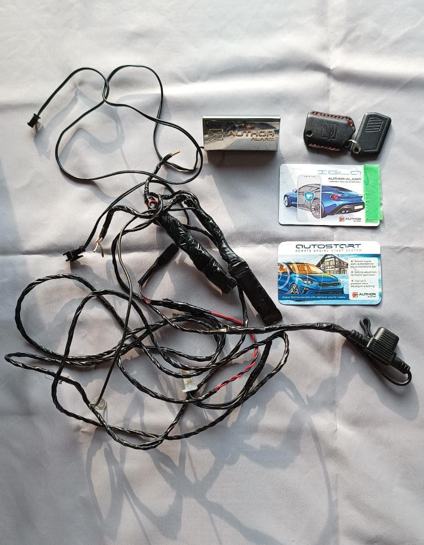 AUTHOR ALARM IGLA LEDステンレスプレートキーフォブカード