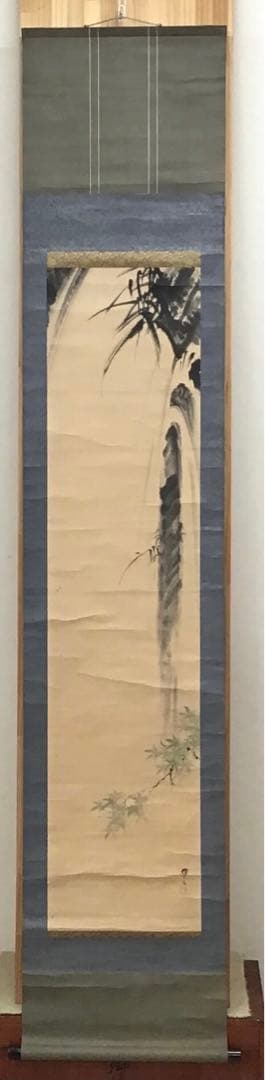 K掛軸　「養老の滝の図」　作者不明(署名と落款あり)　配送用桐箱　S210KJ 2026年最新】掛軸桐箱の人気アイテム - メルカリ K掛軸 「養老の滝の