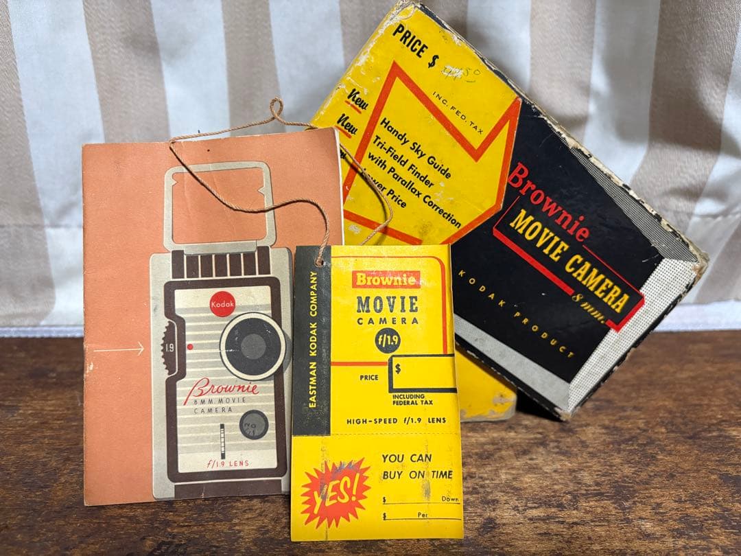 Kodakコダック・ブラウニー8mmムービーカメラ希少な当時もの元箱 説明