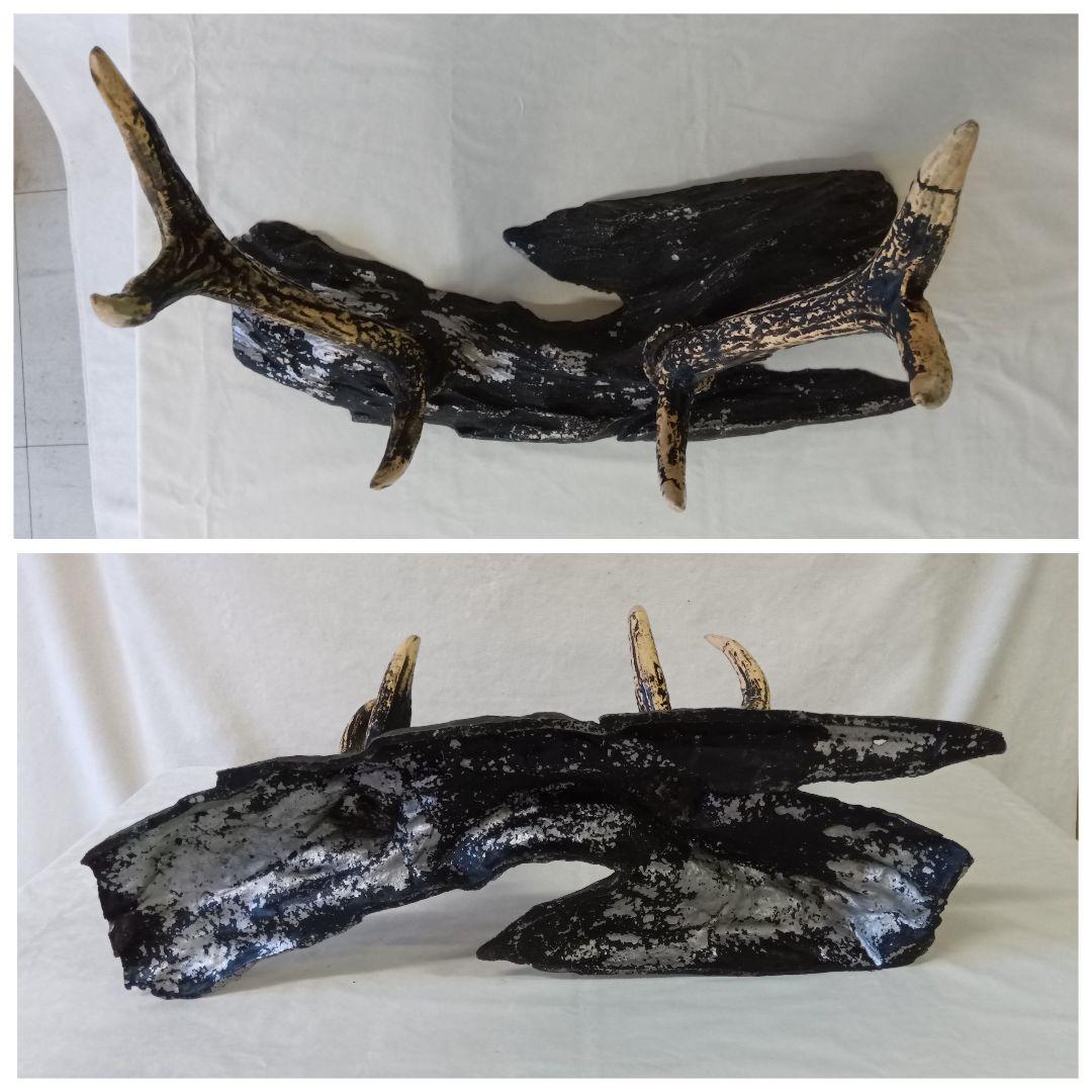 模造刀　模擬刀　日本刀　2振り　刀掛け　美術刀剣 武具　スタンド付　鹿角