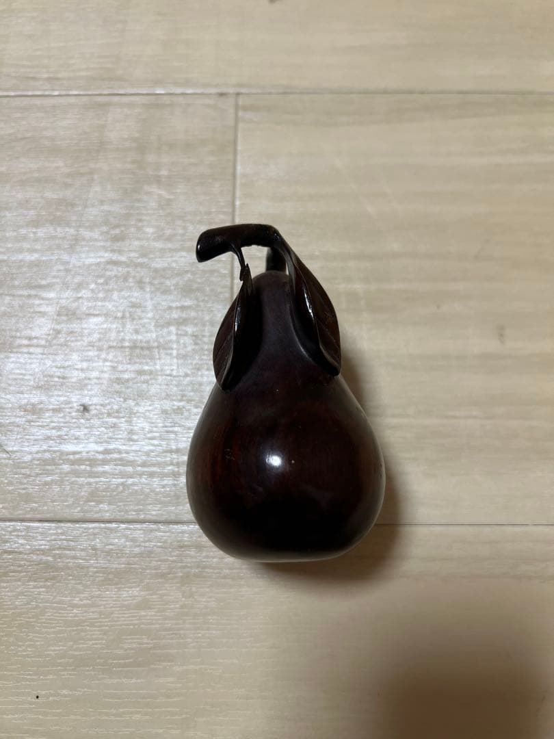 茶道具 仏具 香合 茄子 木製 香蓋 合子 ナス 彫刻 古美術 骨董 瓢箪