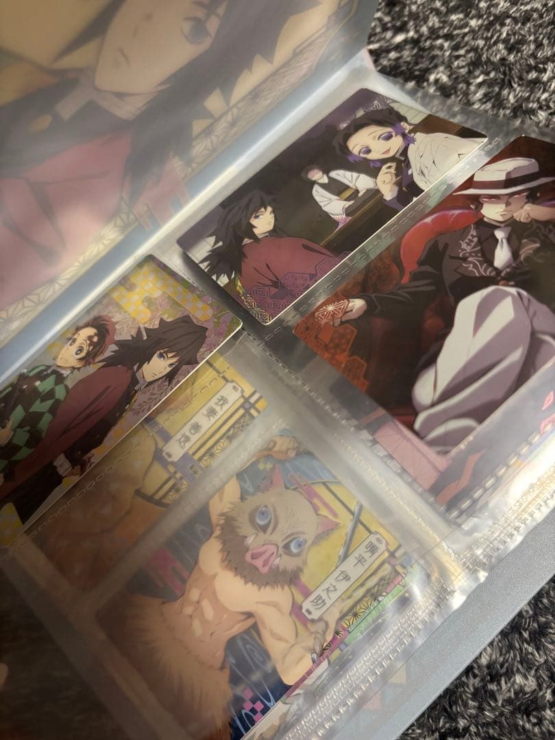 鬼滅の刃 ウエハースカード ファイル 冨岡義勇 胡蝶しのぶ 限定品 コンプリート