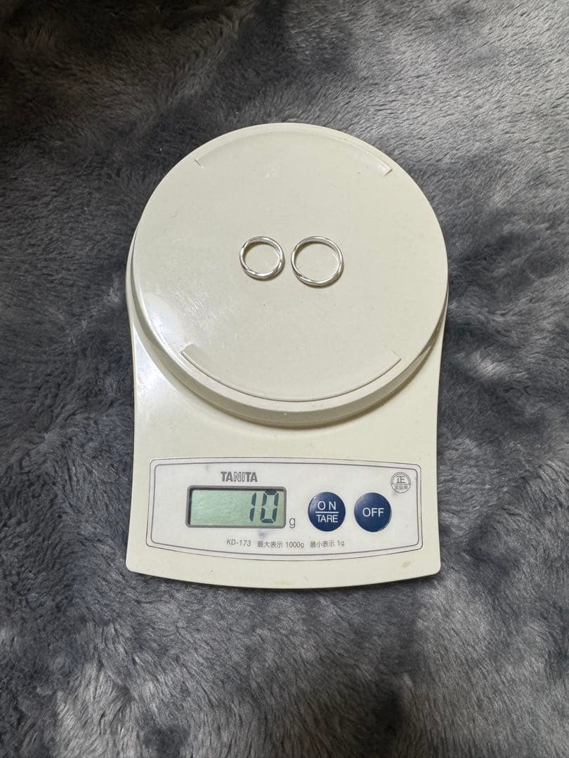 pt1000 イニシャル入り　リングセット