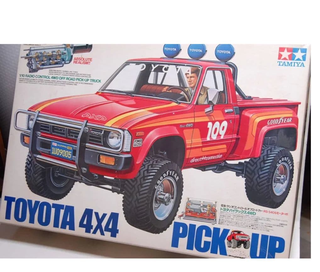 80年代◇タミヤ初代トヨタハイラックス 四駆ラジコン◇1/10スケール