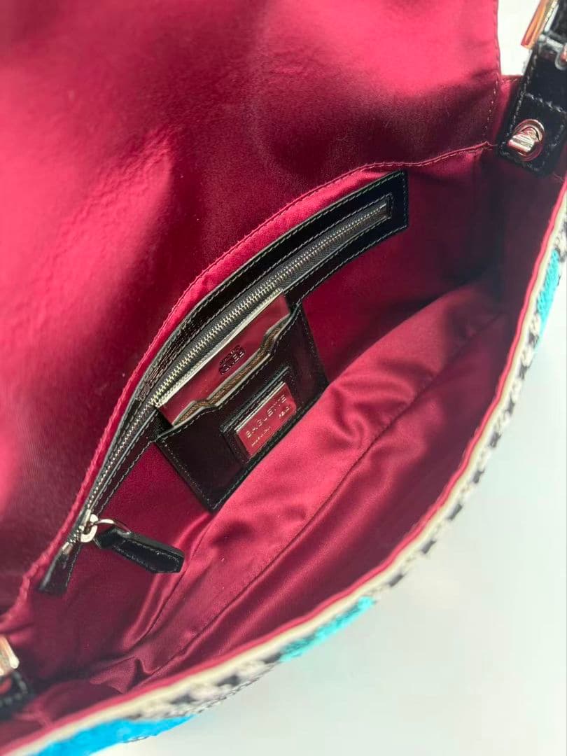 FENDI フェンディ マンマバケット スパンコール 刺繍 バッグ