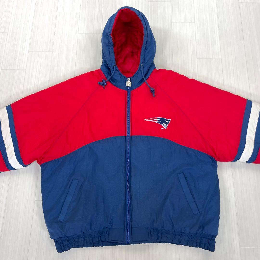 yasu様】ロゴ7 NFL ペイトリオッツ バックロゴ 中綿 ブルゾンパーカー