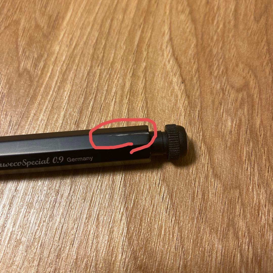 カヴェコスペシャルシャーペン0.9（黒）カヴェコスペシャル（赤）0.5とクリップ