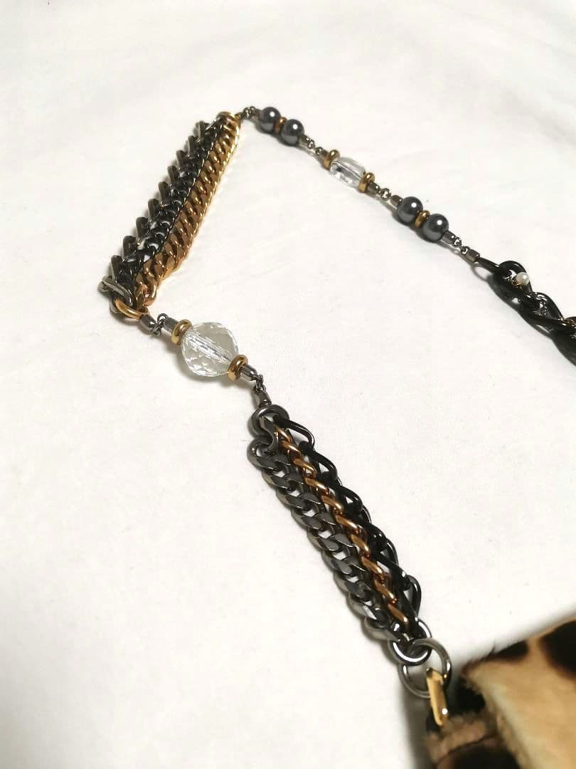 【美品】ドルチェアンドガッバーナ ショルダーバッグ ゴールドチェーン ブラック