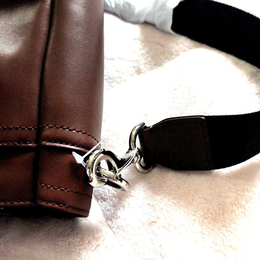 ♥特別価格【COACH】 ブラウン牛革　メンズ　 ビジネスバッグ　■新品未使用